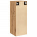 Dulap pe perete stejar artizanal, 34,5x34x90 cm, lemn prelucrat - WALTI WALTI