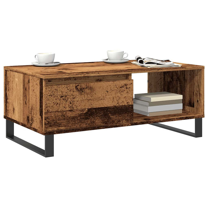 Măsuță de cafea, lemn vechi, 90x50x36,5 cm, lemn prelucrat - WALTI WALTI