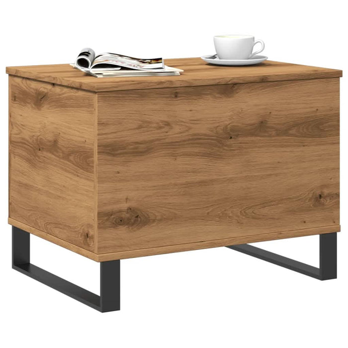 Măsuță de cafea stejar artizanal, 60x44,5x45 cm, lemn prelucrat - WALTI WALTI