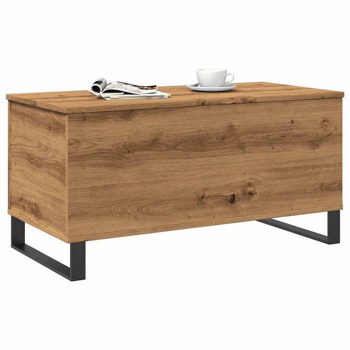 Măsuță de cafea stejar artizanal, 90x44,5x45 cm, lemn prelucrat - WALTI WALTI