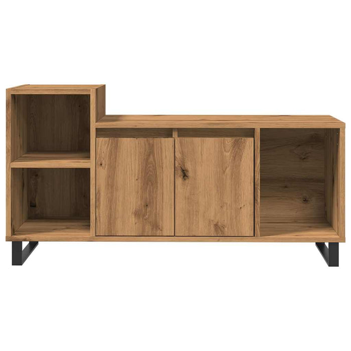 Comodă TV, stejar artizanal, 100x35x55 cm, lemn prelucrat - WALTI WALTI