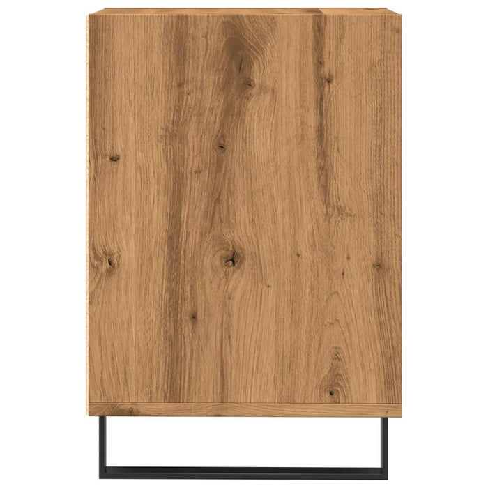 Comodă TV, stejar artizanal, 100x35x55 cm, lemn prelucrat - WALTI WALTI