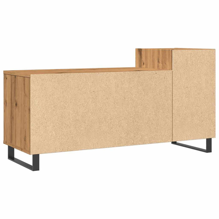 Comodă TV, stejar artizanal, 100x35x55 cm, lemn prelucrat - WALTI WALTI