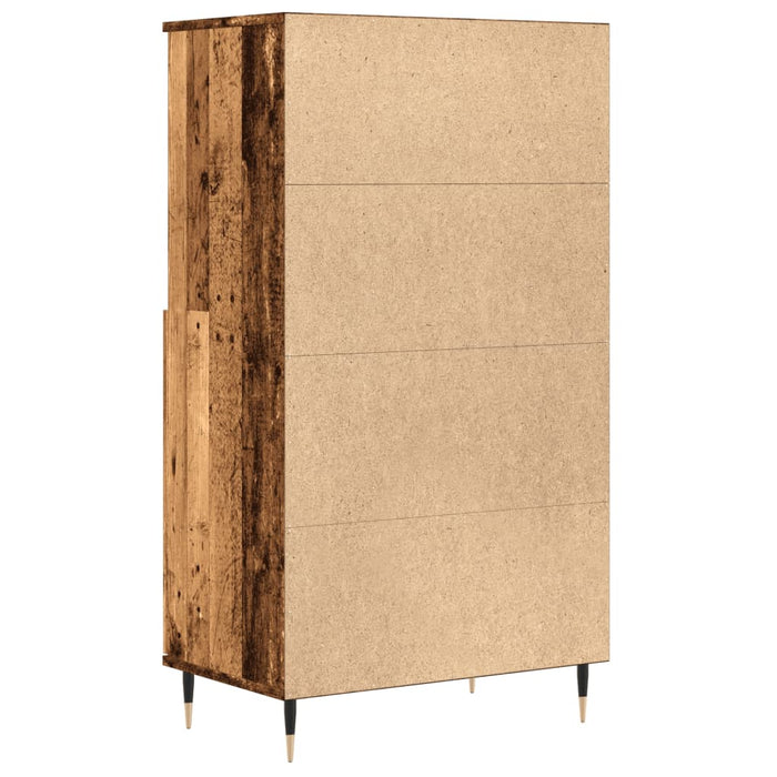 Dulap înalt, lemn vechi, 60x36x110 cm, lemn prelucrat - WALTI WALTI