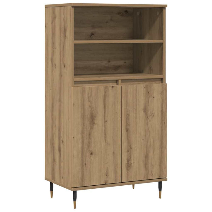 Dulap înalt, stejar artizanal, 60x36x110 cm, lemn prelucrat - WALTI WALTI