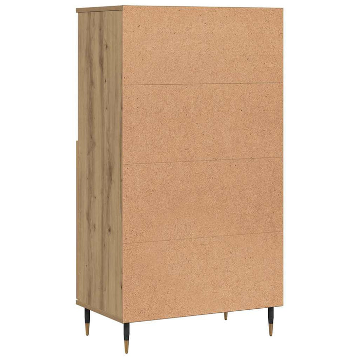 Dulap înalt, stejar artizanal, 60x36x110 cm, lemn prelucrat - WALTI WALTI
