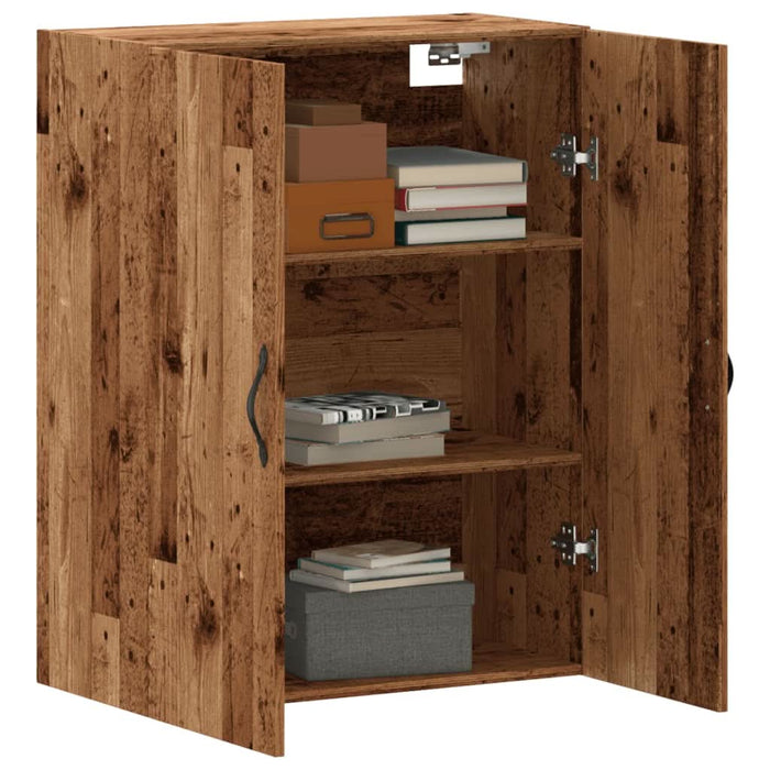 Dulap montat pe perete lemn vechi 69,5x34x90 cm lemn prelucrat - WALTI WALTI