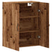 Dulap montat pe perete lemn vechi 69,5x34x90 cm lemn prelucrat - WALTI WALTI