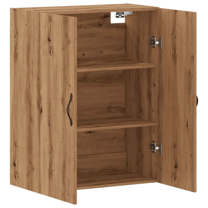 Dulap pe perete stejar artizanal, 69,5x34x90 cm, lemn prelucrat - WALTI WALTI