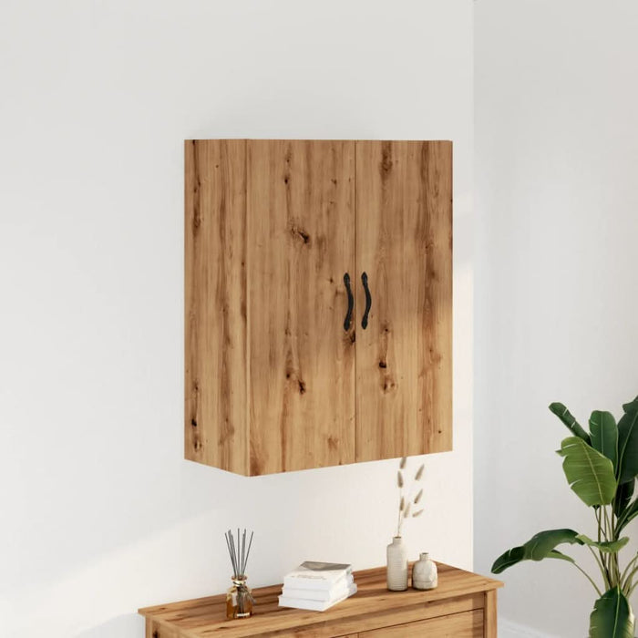 Dulap pe perete stejar artizanal, 69,5x34x90 cm, lemn prelucrat - WALTI WALTI