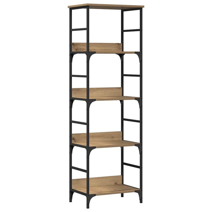 Bibliotecă, stejar artizanal, 50x33x153 cm, lemn prelucrat - WALTI WALTI
