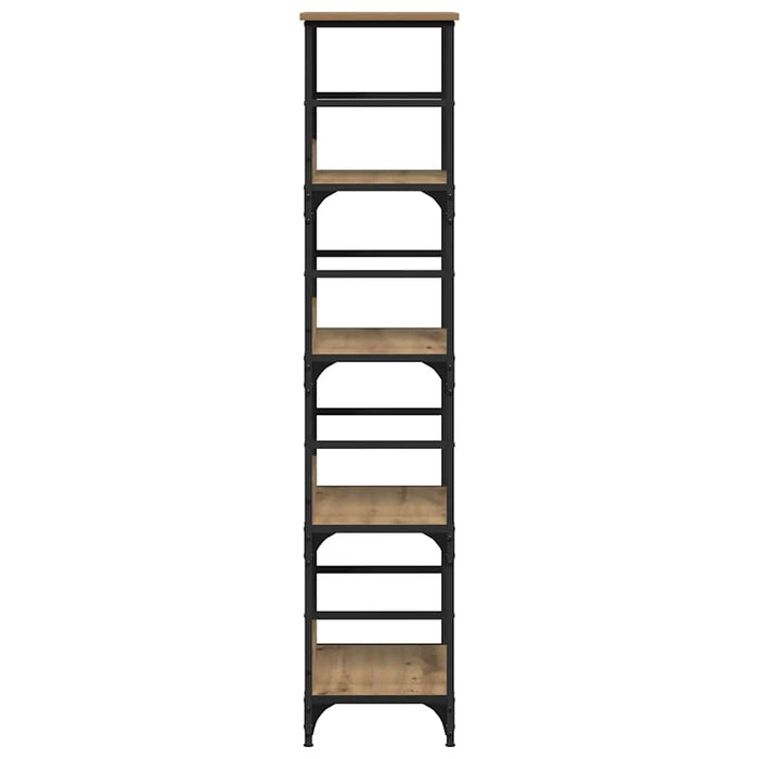 Bibliotecă, stejar artizanal, 50x33x153 cm, lemn prelucrat - WALTI WALTI