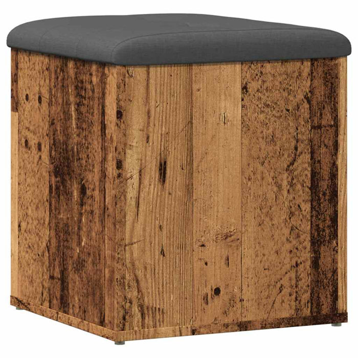Bancă de depozitare din lemn vechi 42x42x45 cm lemn prelucrat - WALTI WALTI