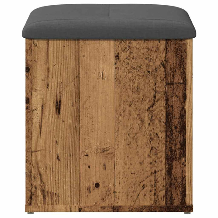 Bancă de depozitare din lemn vechi 42x42x45 cm lemn prelucrat - WALTI WALTI