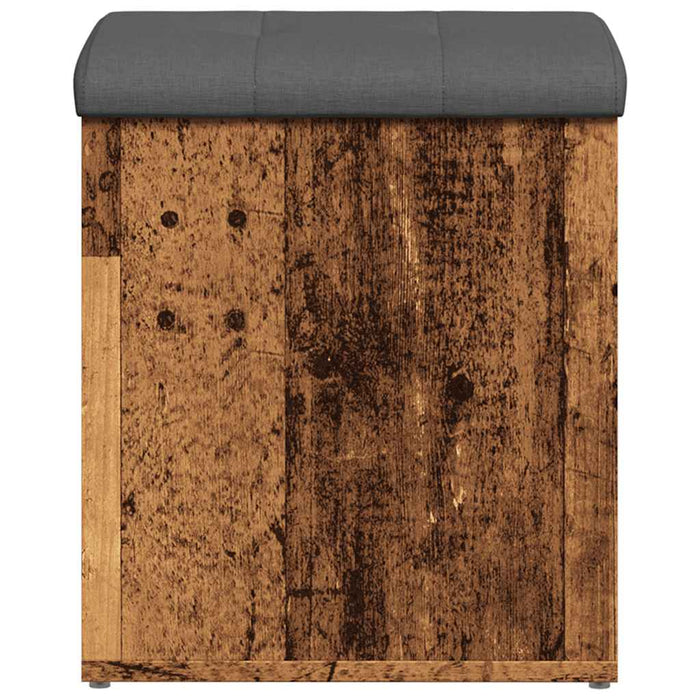 Bancă de depozitare din lemn vechi 42x42x45 cm lemn prelucrat - WALTI WALTI