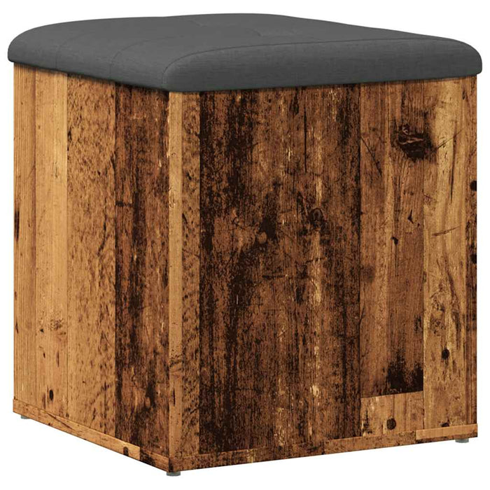 Bancă de depozitare din lemn vechi 42x42x45 cm lemn prelucrat - WALTI WALTI