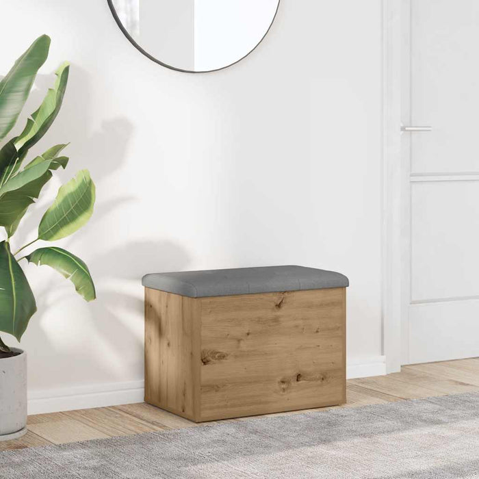 Bancă de depozitare Stejar artizanal 62x42x45 cm lemn prelucrat - WALTI WALTI