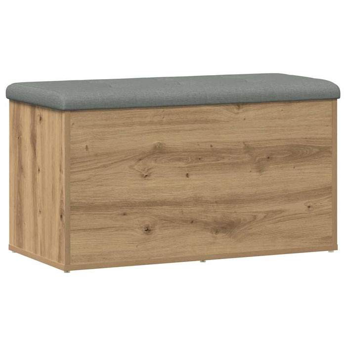 Bancă de depozitare, stejar artizanal, 82x42x45 cm, lemn stratificat - WALTI WALTI