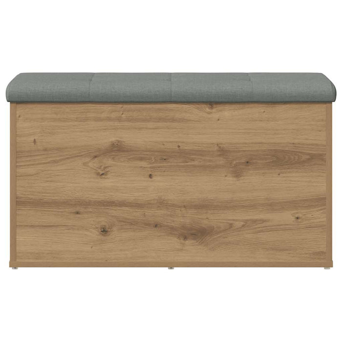 Bancă de depozitare, stejar artizanal, 82x42x45 cm, lemn stratificat - WALTI WALTI