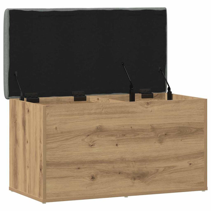Bancă de depozitare, stejar artizanal, 82x42x45 cm, lemn stratificat - WALTI WALTI