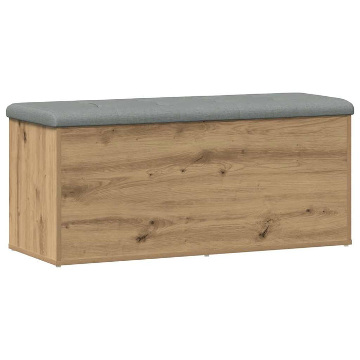 Bancă de depozitare, stejar artizanal, 102x42x45 cm, lemn stratificat - WALTI WALTI