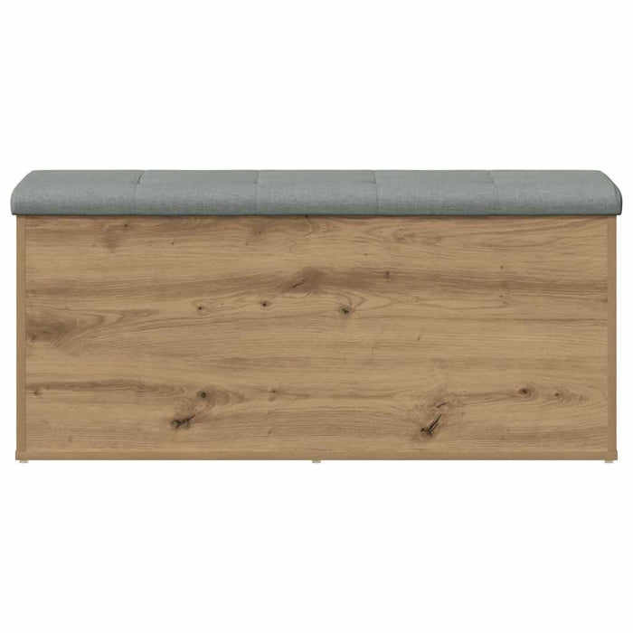 Bancă de depozitare, stejar artizanal, 102x42x45 cm, lemn stratificat - WALTI WALTI