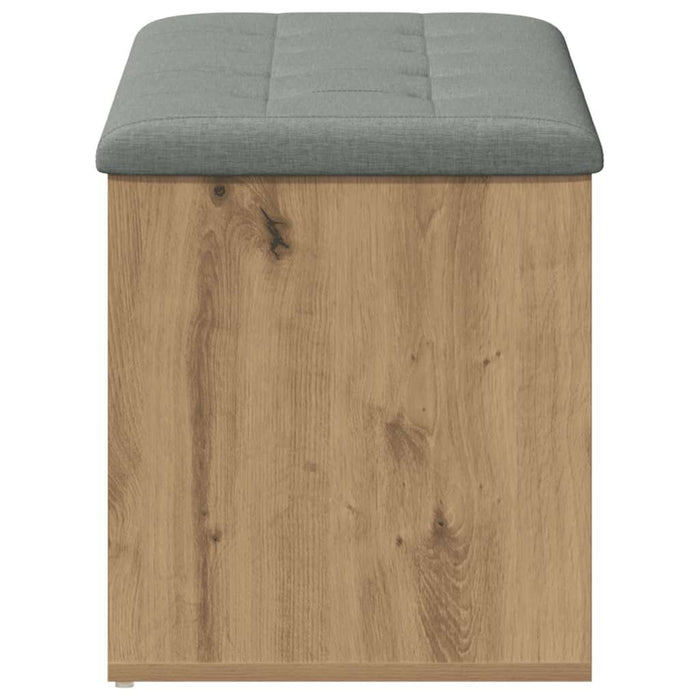 Bancă de depozitare, stejar artizanal, 102x42x45 cm, lemn stratificat - WALTI WALTI