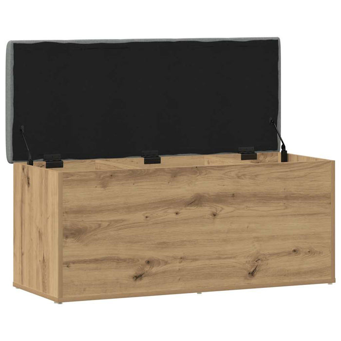 Bancă de depozitare, stejar artizanal, 102x42x45 cm, lemn stratificat - WALTI WALTI