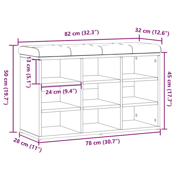 Banchetă pantofar, lemn vechi, 82x32x50 cm, lemn prelucrat WALTI