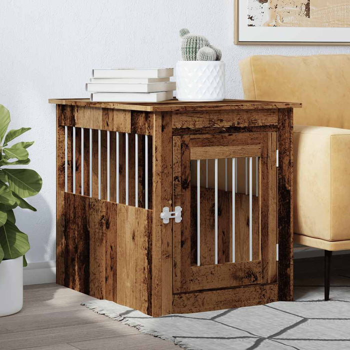 Mobilier ladă pentru câini Lemn vechi 55x75x65cm Lemn prelucrat - WALTI WALTI