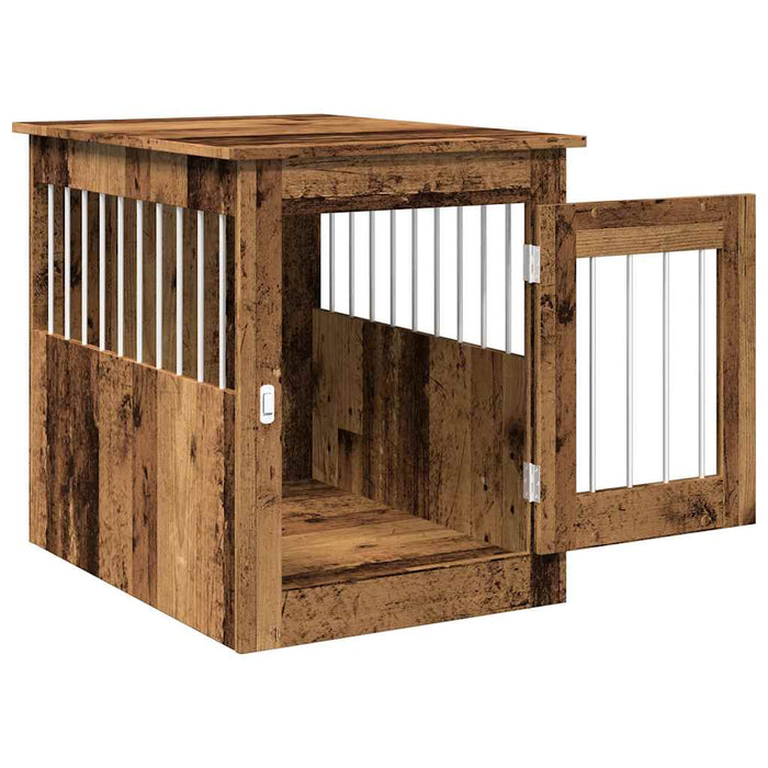 Mobilier ladă pentru câini Lemn vechi 55x75x65cm Lemn prelucrat - WALTI WALTI