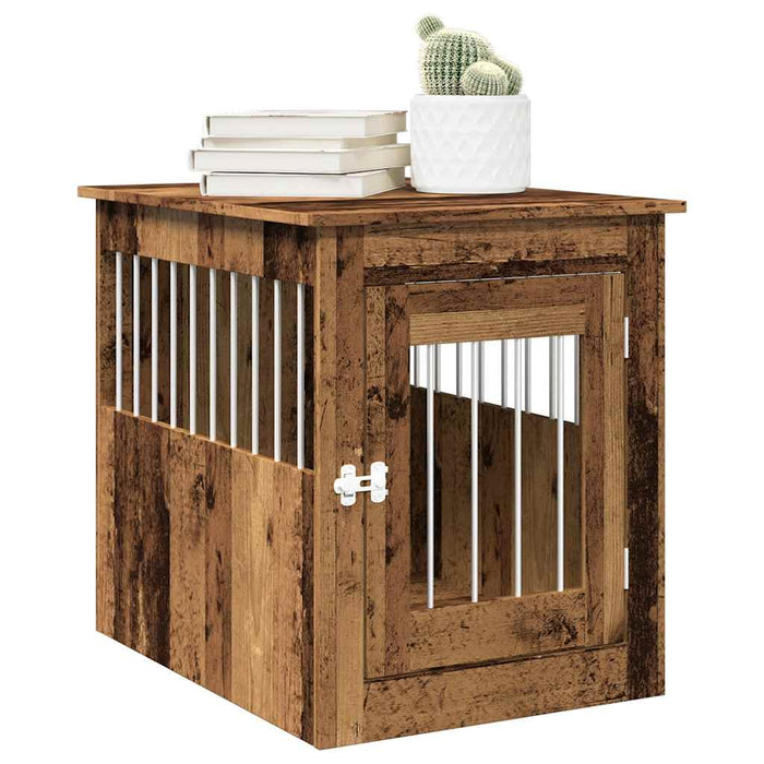 Mobilier ladă pentru câini Lemn vechi 55x75x65cm Lemn prelucrat - WALTI WALTI