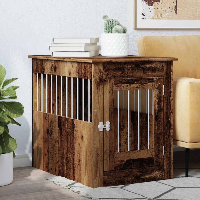 Mobilier ladă pentru câini Lemn vechi 55x80x68cm Lemn prelucrat - WALTI WALTI