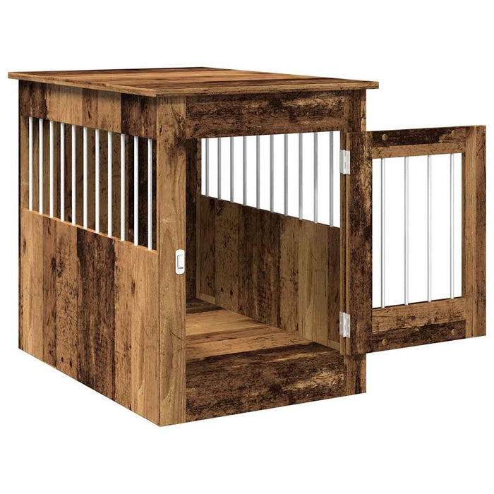 Mobilier ladă pentru câini Lemn vechi 55x80x68cm Lemn prelucrat - WALTI WALTI