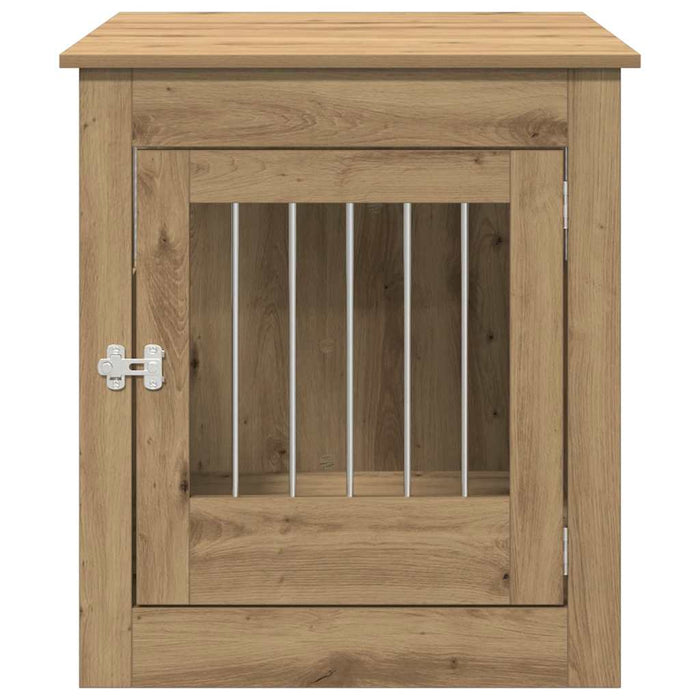 Ladă pentru câini, Stejar artizanal 64,5x80x71 cm lemn compozit - WALTI WALTI