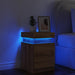 Noptieră cu LED, stejar artizanal, 35x39x55 cm, lemn prelucrat - WALTI WALTI