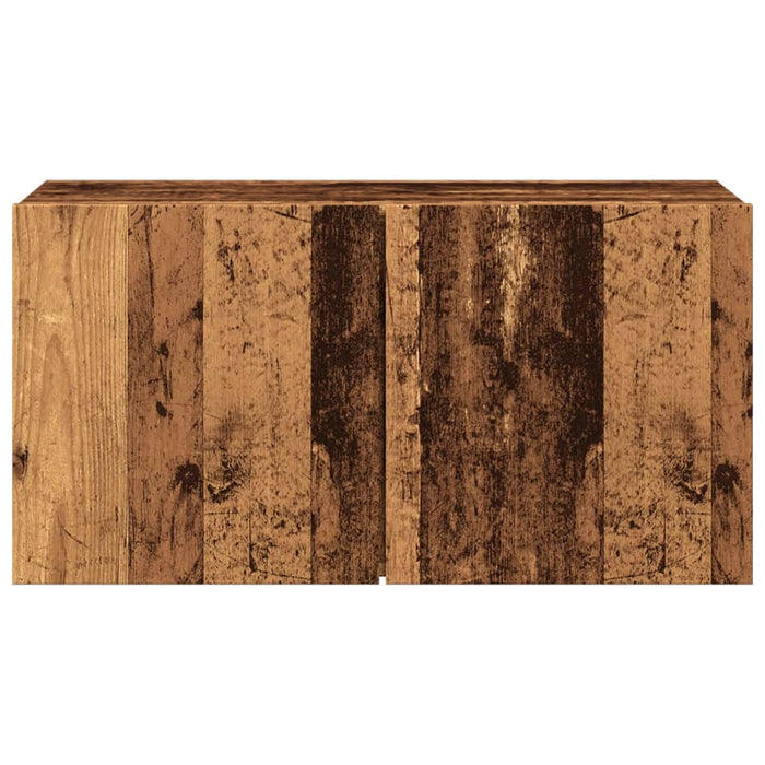 Comodă TV de perete, lemn vechi, 80x30x41 cm - WALTI WALTI