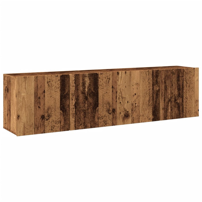 Comodă TV de perete, 2 buc. lemn vechi, 80x30x41 cm - WALTI WALTI