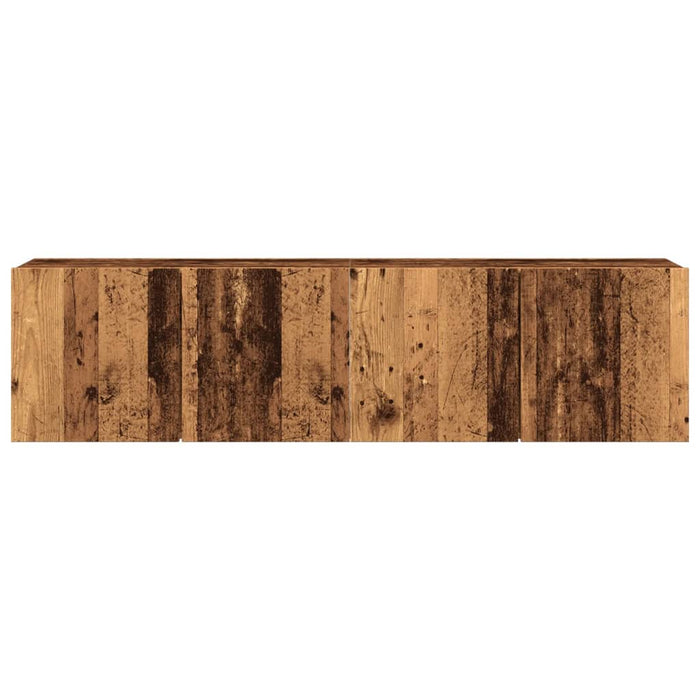 Comodă TV de perete, 2 buc. lemn vechi, 80x30x41 cm - WALTI WALTI