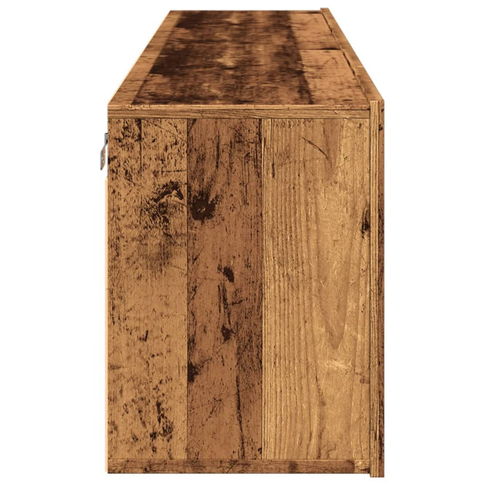 Comodă TV de perete, 2 buc. lemn vechi, 80x30x41 cm - WALTI WALTI