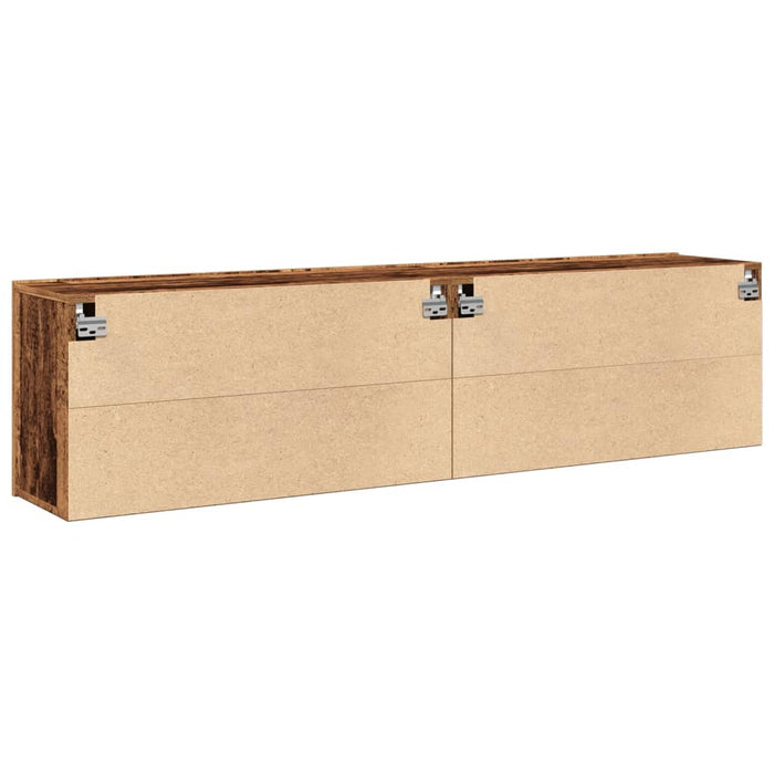 Comodă TV de perete, 2 buc. lemn vechi, 80x30x41 cm - WALTI WALTI