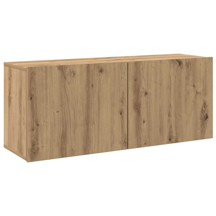 Comodă TV de perete, Stejar artizanal, 100x30x41 cm - WALTI WALTI