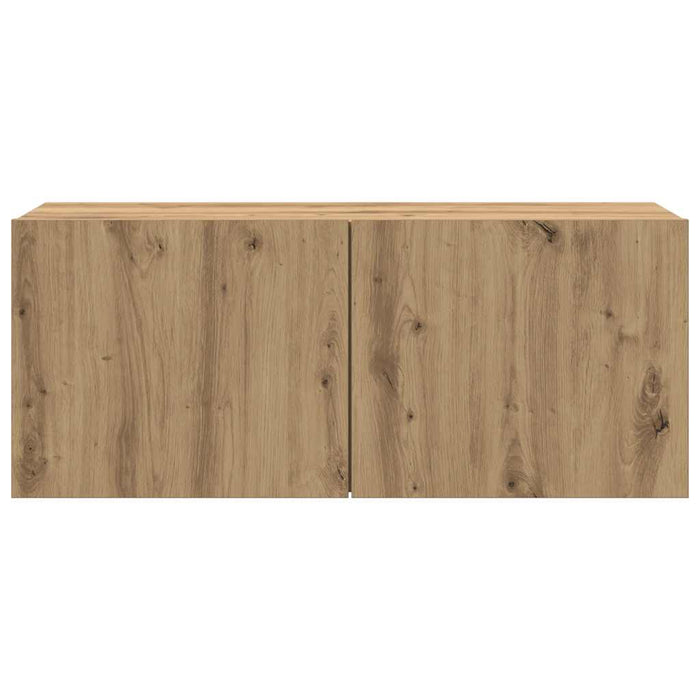 Comodă TV de perete, Stejar artizanal, 100x30x41 cm - WALTI WALTI