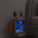 Comodă TV de perete cu lumini LED, lemn vechi, 30x28,5x30 cm - WALTI WALTI