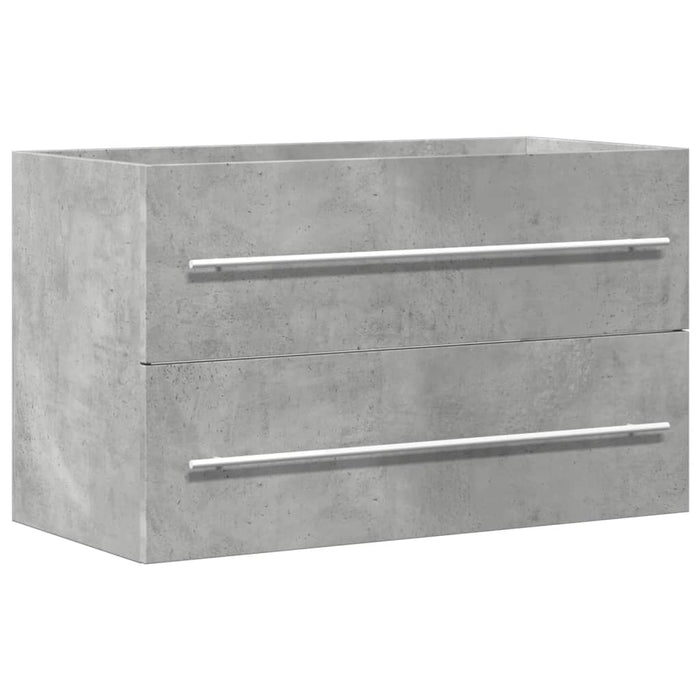 Dulap de chiuvetă gri beton 80x38,5x48 cm lemn prelucrat WALTI