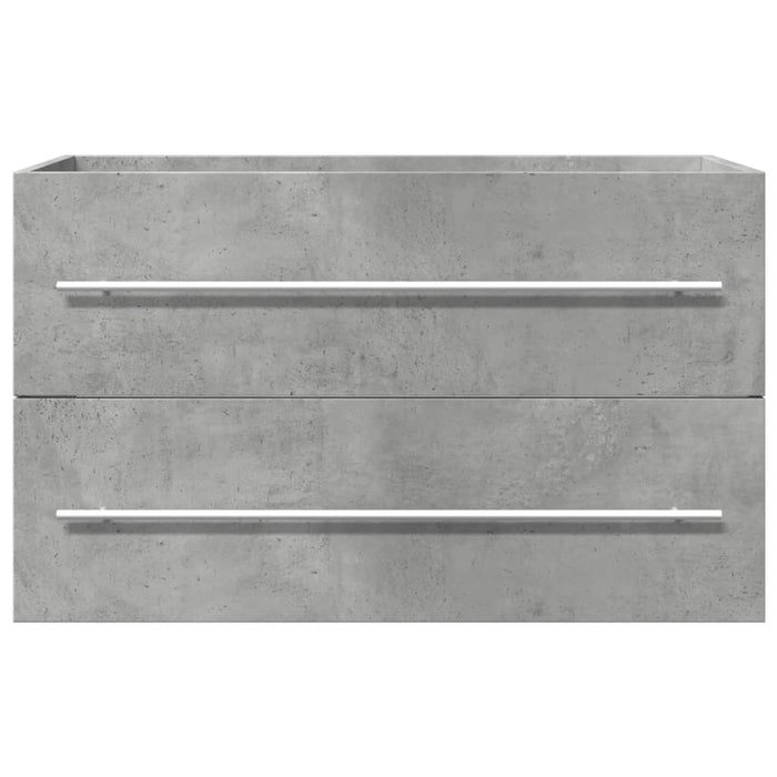 Dulap de chiuvetă gri beton 80x38,5x48 cm lemn prelucrat WALTI