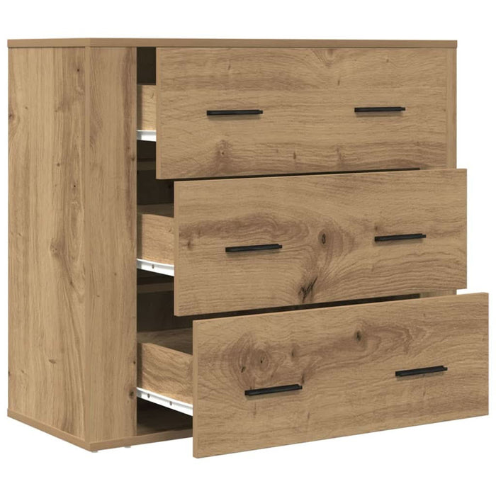 Dulap, stejar artizanal, 80x33x70 cm, lemn prelucrat - WALTI WALTI