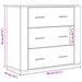Dulap, stejar artizanal, 80x33x70 cm, lemn prelucrat - WALTI WALTI