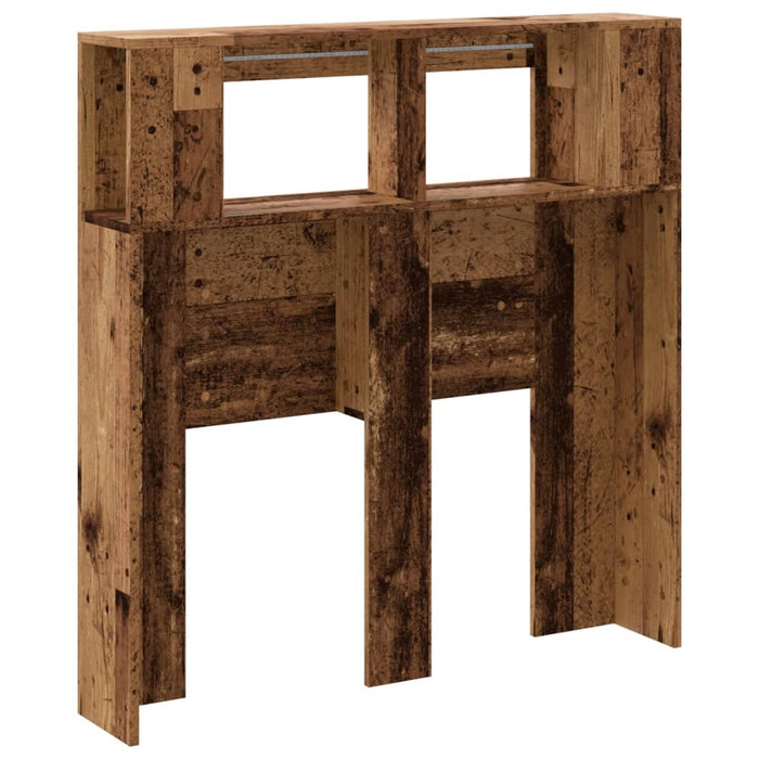 Tăblie pat cu LED lemn vechi 100x18,5x103,5 cm lemn prelucrat - WALTI WALTI