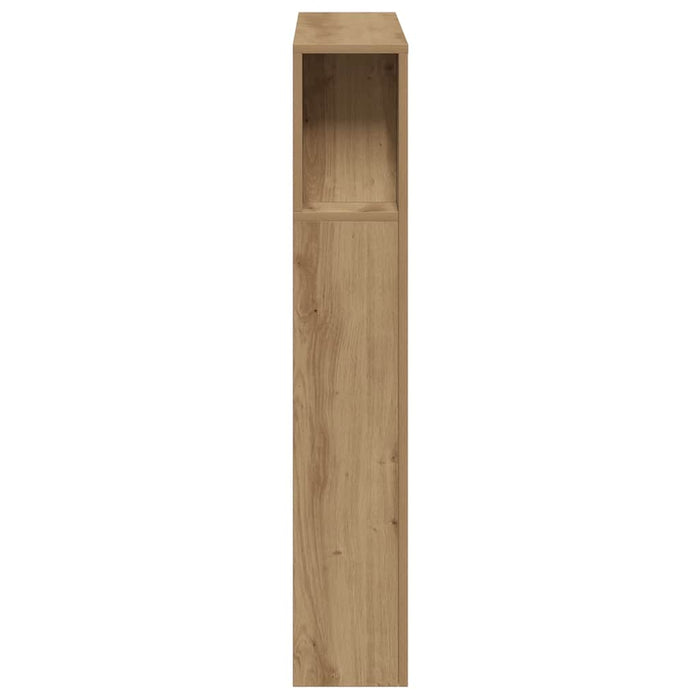 Tăblie de pat cu LED, stejar artizanal, 100x18,5x103,5 cm, lemn - WALTI WALTI